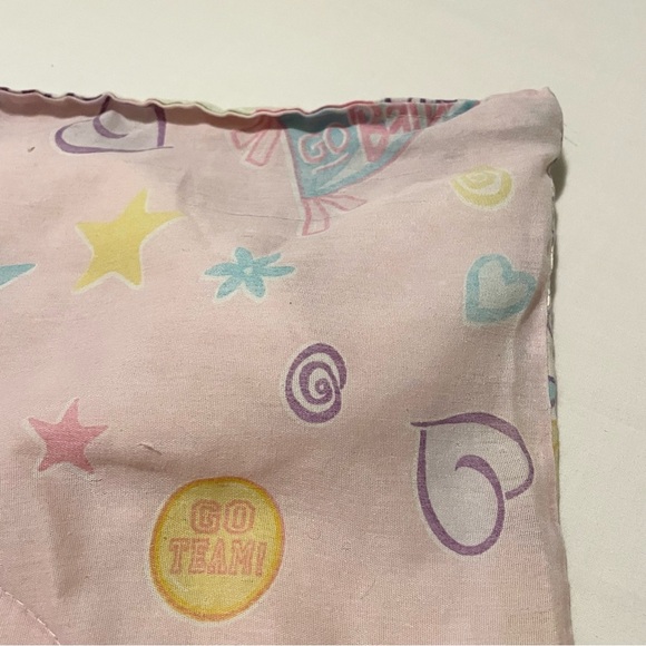 Vintage 1998 Barbie Cheer Leader Reversible Comforter - Picture 15 of 16